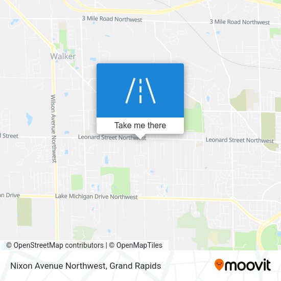 Nixon Avenue Northwest map