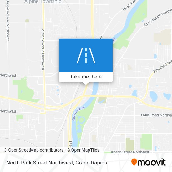 Mapa de North Park Street Northwest