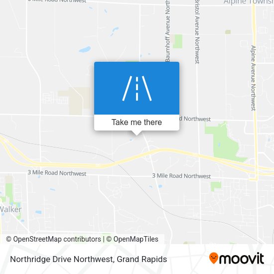 Mapa de Northridge Drive Northwest