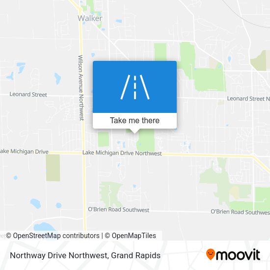 Northway Drive Northwest map