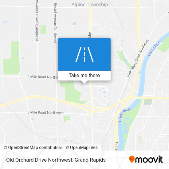 Mapa de Old Orchard Drive Northwest