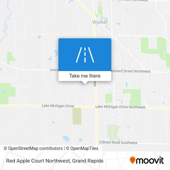 Mapa de Red Apple Court Northwest