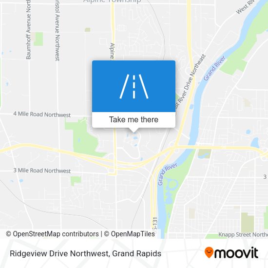 Ridgeview Drive Northwest map