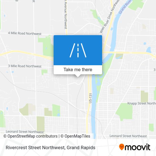 Rivercrest Street Northwest map