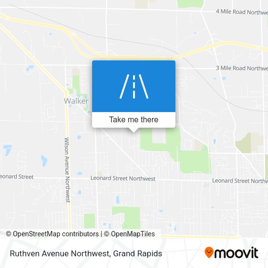 Ruthven Avenue Northwest map