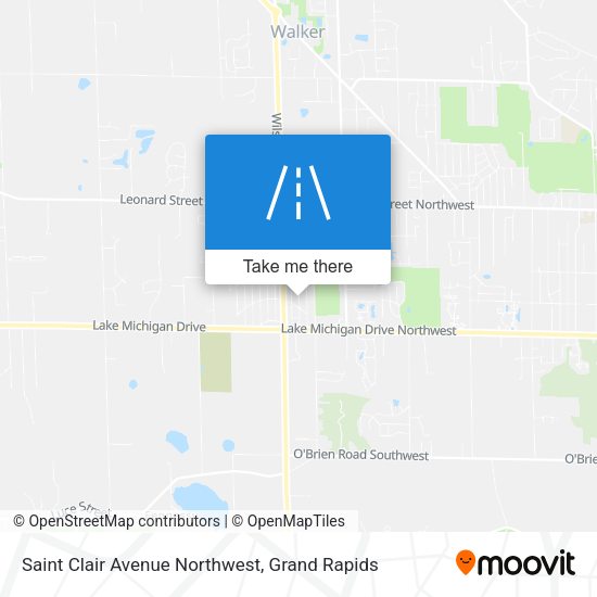 Saint Clair Avenue Northwest map