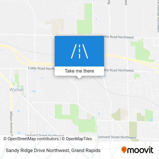 Sandy Ridge Drive Northwest map