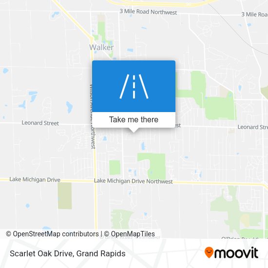Scarlet Oak Drive map