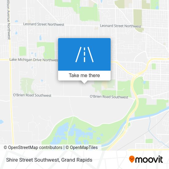 Mapa de Shire Street Southwest