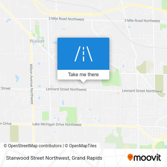 Mapa de Stanwood Street Northwest