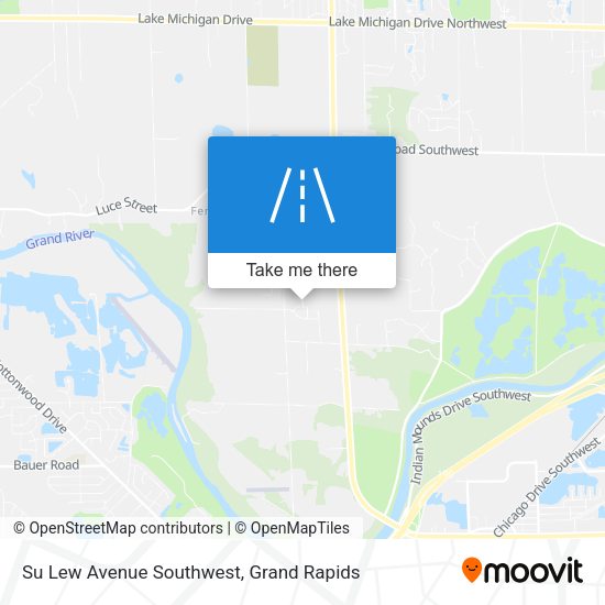 Su Lew Avenue Southwest map