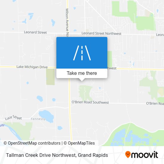 Tallman Creek Drive Northwest map