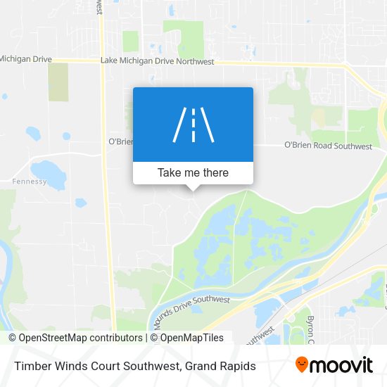 Timber Winds Court Southwest map