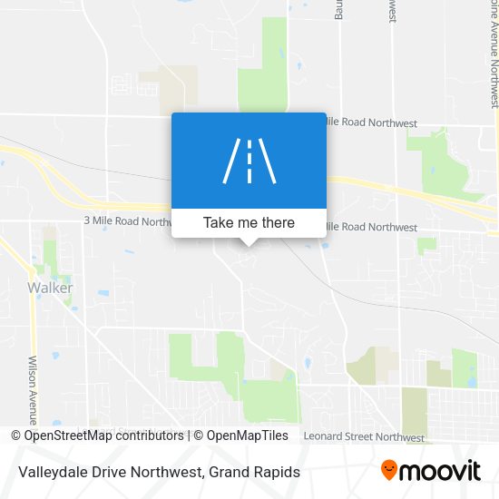 Valleydale Drive Northwest map