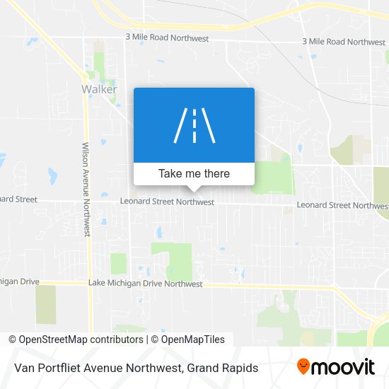 Van Portfliet Avenue Northwest map