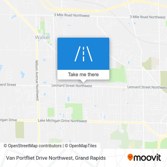 Van Portfliet Drive Northwest map