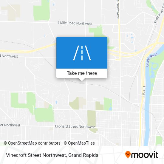 Vinecroft Street Northwest map