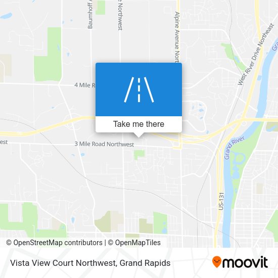 Vista View Court Northwest map