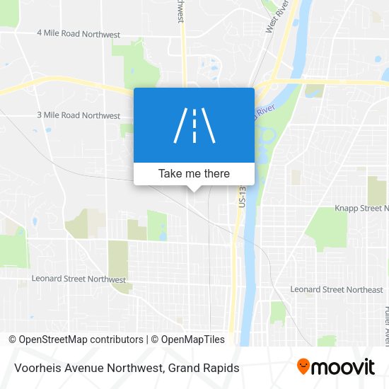 Voorheis Avenue Northwest map