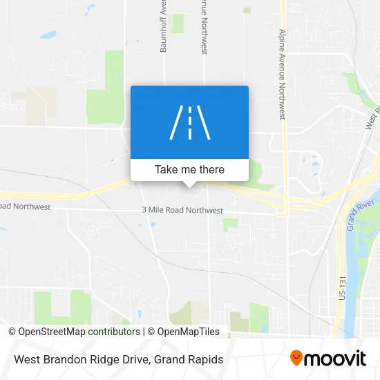 West Brandon Ridge Drive map