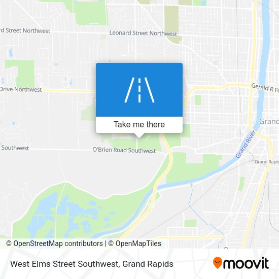 Mapa de West Elms Street Southwest