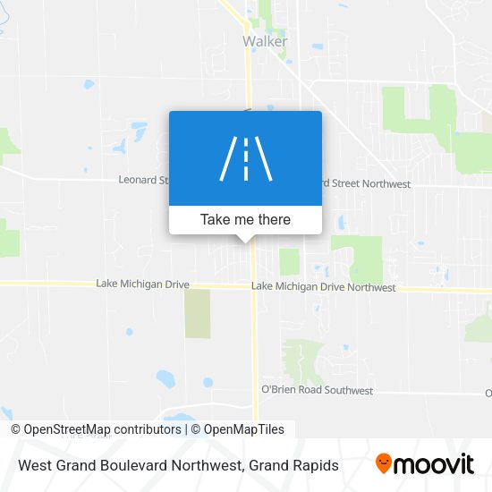 Mapa de West Grand Boulevard Northwest
