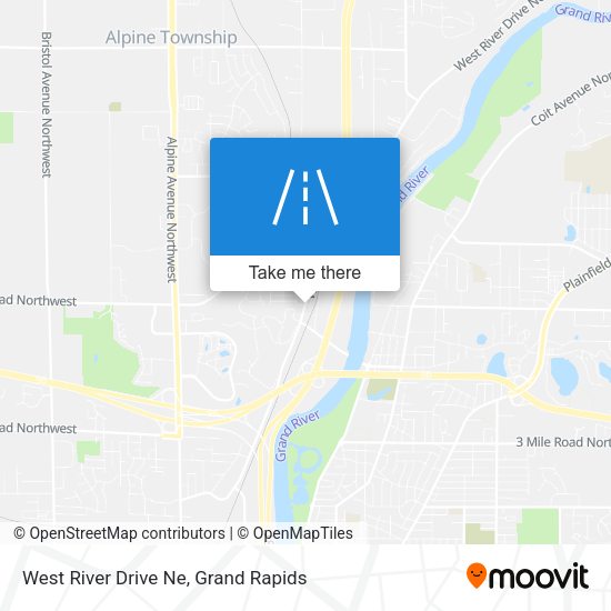 West River Drive Ne map