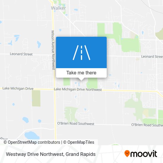 Westway Drive Northwest map
