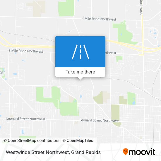 Mapa de Westwinde Street Northwest