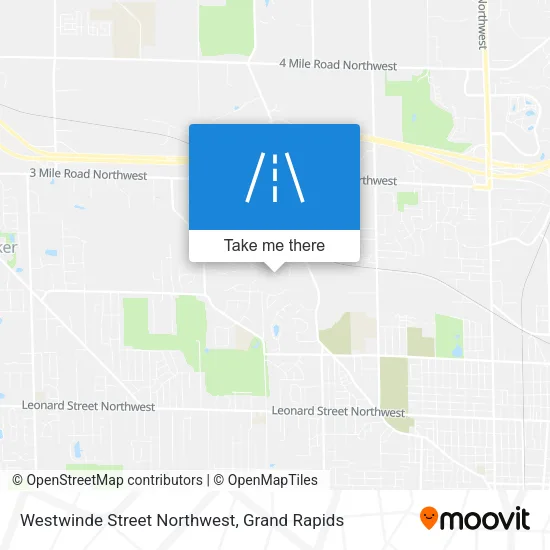 Westwinde Street Northwest map