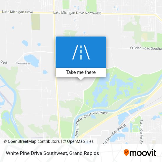 White Pine Drive Southwest map