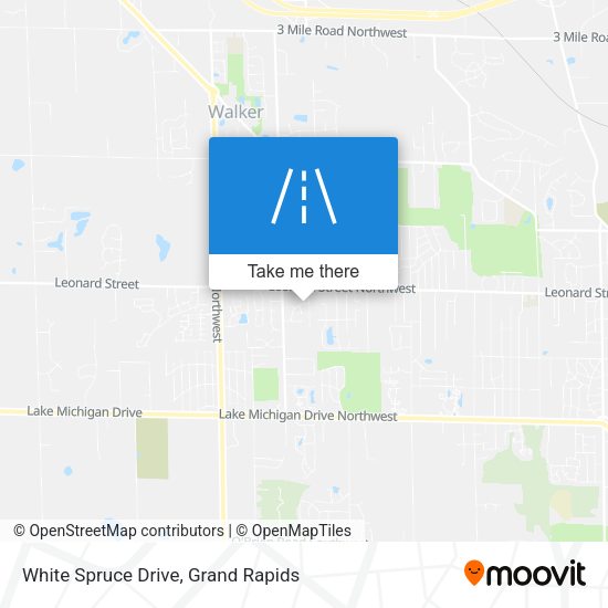 White Spruce Drive map