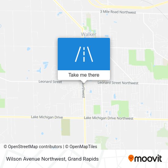 Wilson Avenue Northwest map