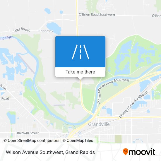 Mapa de Wilson Avenue Southwest