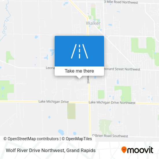 Wolf River Drive Northwest map