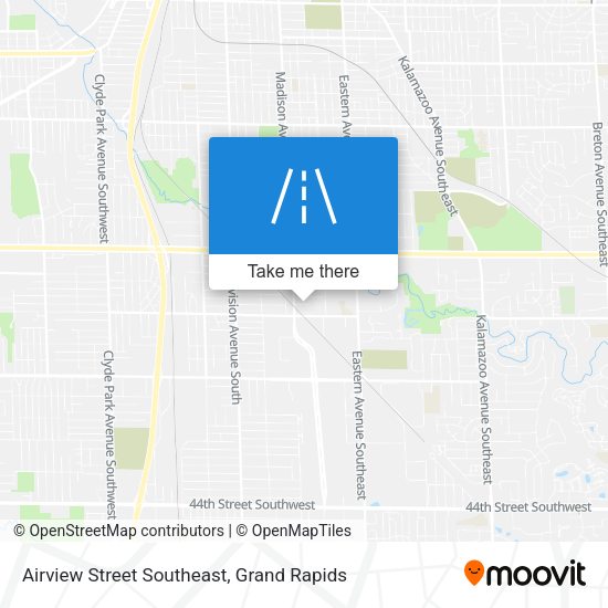 Airview Street Southeast map