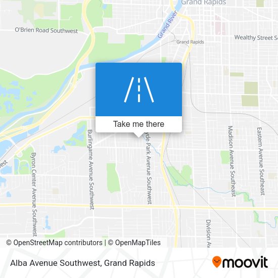 Alba Avenue Southwest map