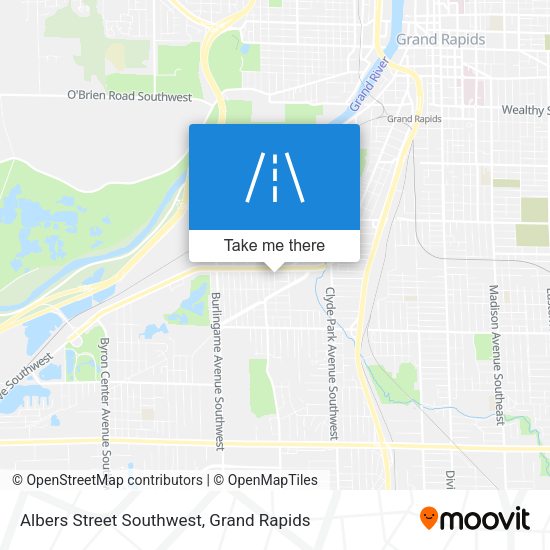 Mapa de Albers Street Southwest