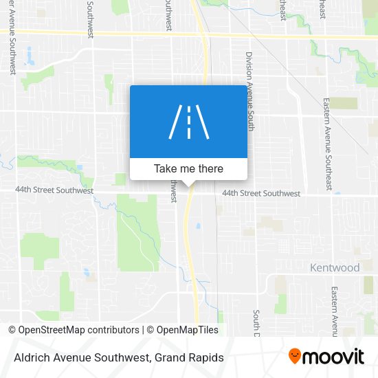 Aldrich Avenue Southwest map