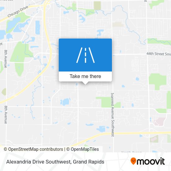 Mapa de Alexandria Drive Southwest