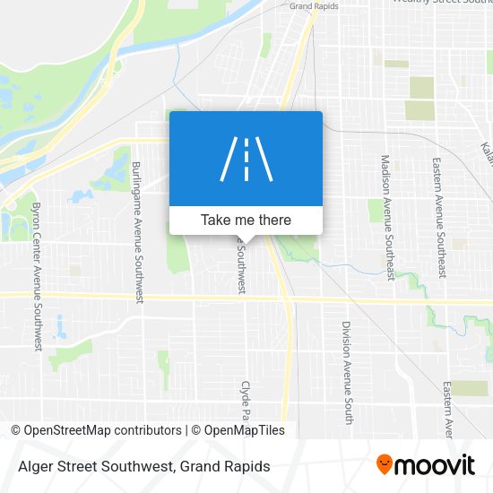 Alger Street Southwest map