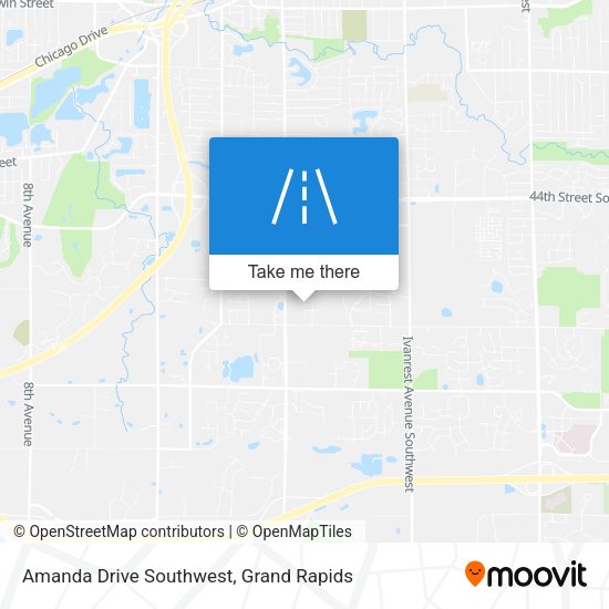 Mapa de Amanda Drive Southwest
