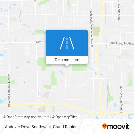 Mapa de Andover Drive Southwest