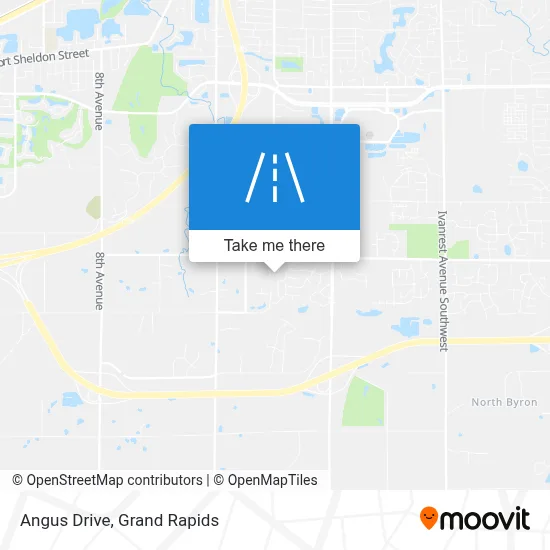 Angus Drive map