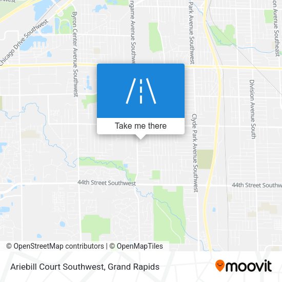 Ariebill Court Southwest map