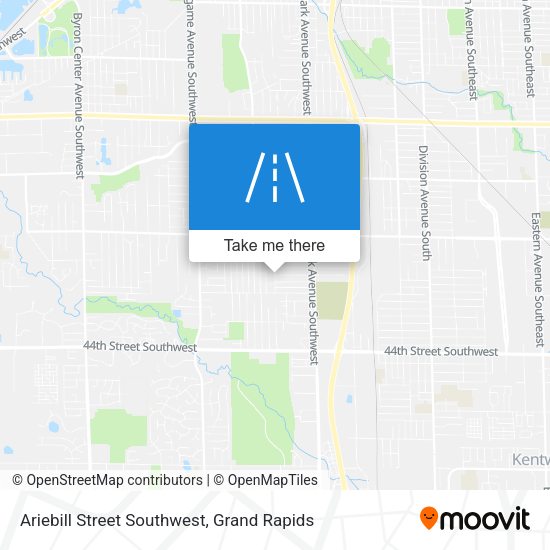 Ariebill Street Southwest map