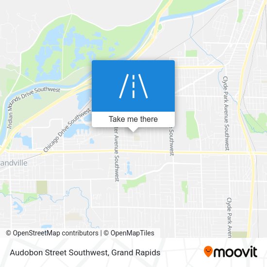 Audobon Street Southwest map