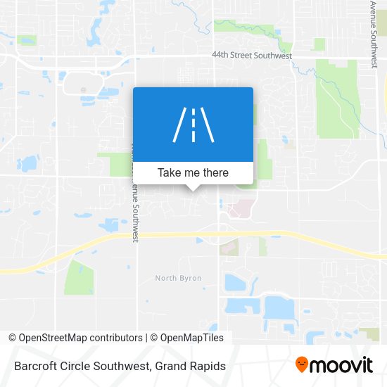 Barcroft Circle Southwest map