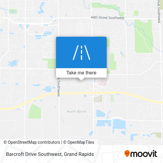 Barcroft Drive Southwest map