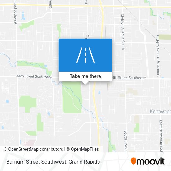 Mapa de Barnum Street Southwest